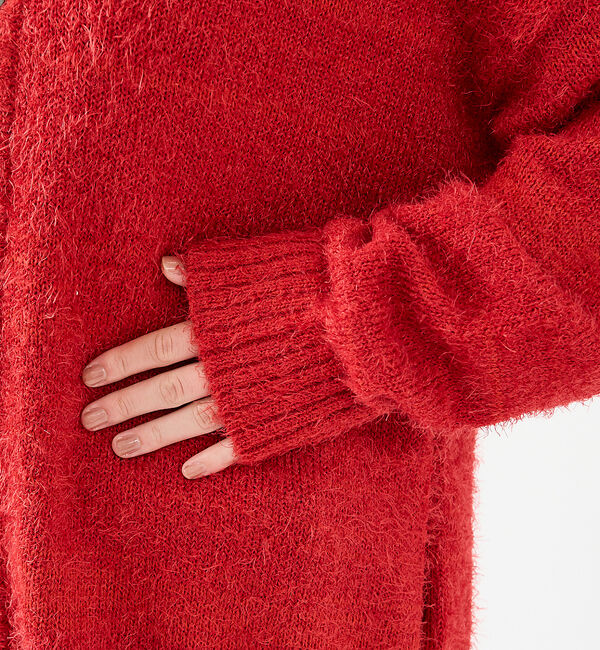 ABAHOUSE「【Revo.レボ】 モヘアライク ニット カーディガン/ルーズフィット /ユニセ」|カーディガン|