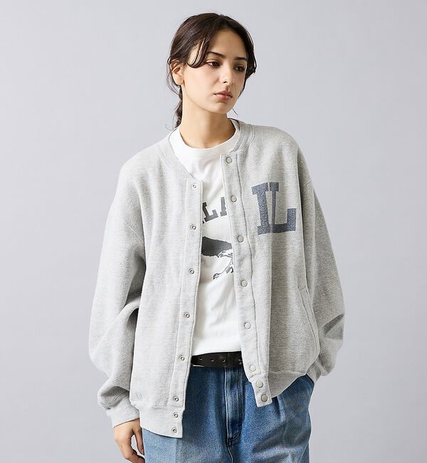 ABAHOUSE「別注【REMI RELIEF / レミレリーフ】ノンストレス起毛裏毛 スタジアム」|カーディガン|