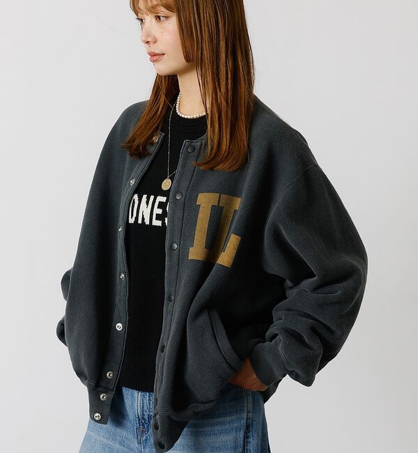 ABAHOUSE「別注【REMI RELIEF / レミレリーフ】ノンストレス起毛裏毛 スタジアム」|カーディガン|