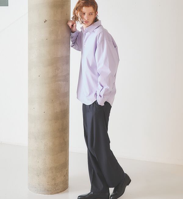 ABAHOUSE「ピンストライプ ワイドストレート イージースラックス / ワイドパンツ」|その他|