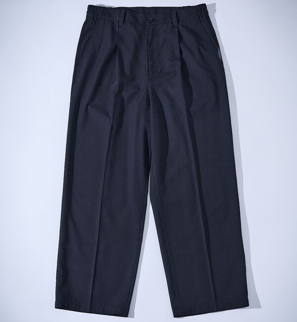 ABAHOUSE「ピンストライプ ワイドストレート イージースラックス / ワイドパンツ」|その他|