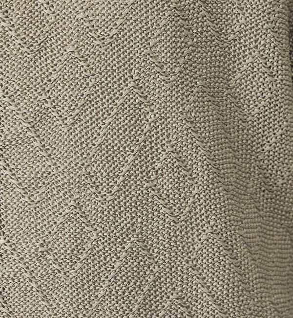 ABAHOUSE「ドライタッチ ペーパーライク クルーネックカーディガン」|カーディガン|