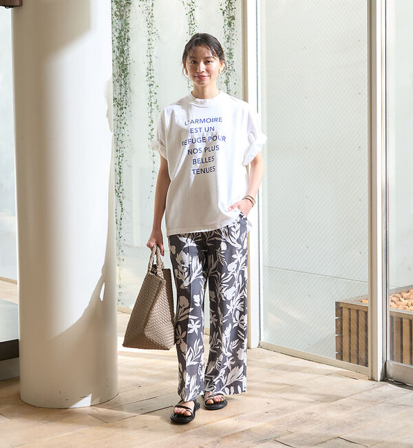 Rouge vif「ピグメントヴィンテージライクロゴBIG Tシャツ」|Tシャツ・カットソー|