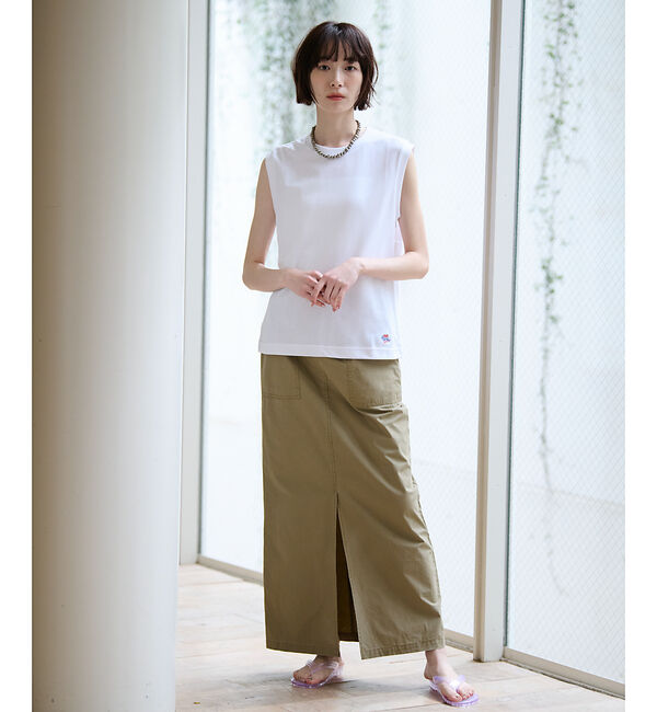 Rouge vif「【JEMORGAN/ジェーイーモーガン】カノコノースリーブカットソー/TCカノコ」|Tシャツ・カットソー|