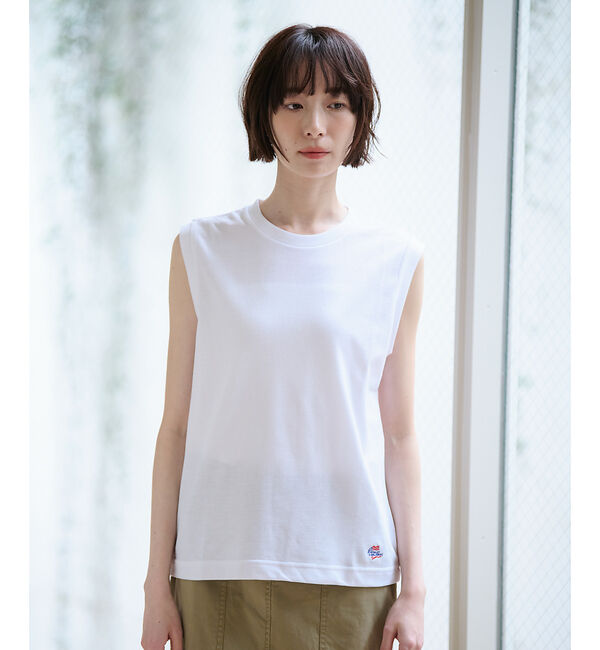 Rouge vif「【JEMORGAN/ジェーイーモーガン】カノコノースリーブカットソー/TCカノコ」|Tシャツ・カットソー|