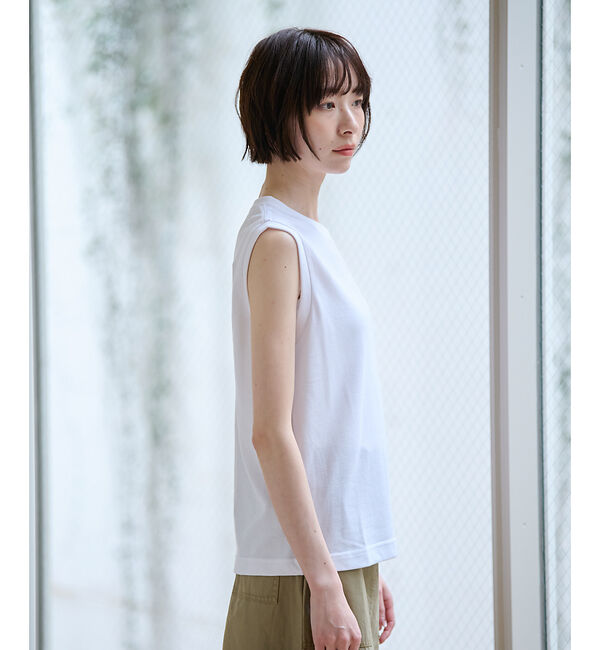 Rouge vif「【JEMORGAN/ジェーイーモーガン】カノコノースリーブカットソー/TCカノコ」|Tシャツ・カットソー|