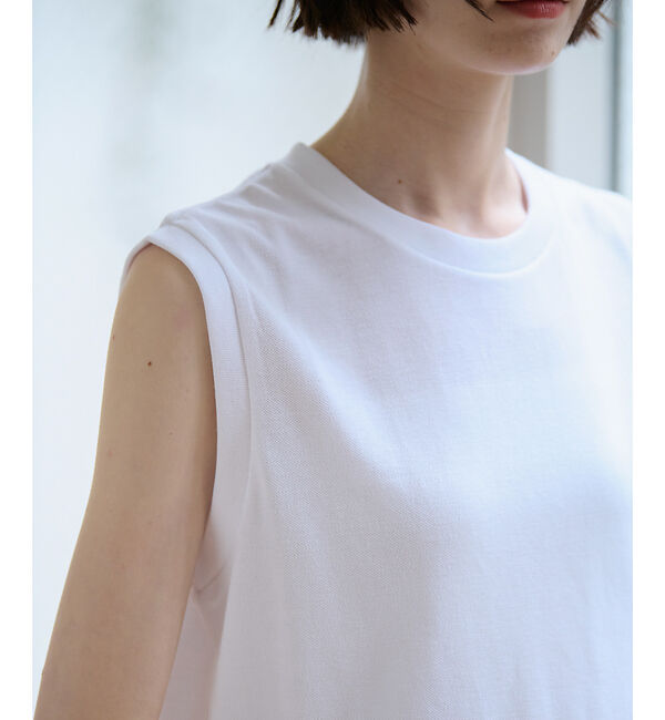 Rouge vif「【JEMORGAN/ジェーイーモーガン】カノコノースリーブカットソー/TCカノコ」|Tシャツ・カットソー|