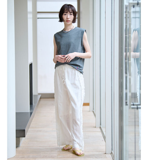 Rouge vif「【JEMORGAN/ジェーイーモーガン】カノコノースリーブカットソー/TCカノコ」|Tシャツ・カットソー|