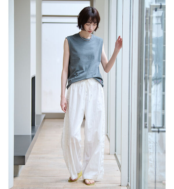 Rouge vif「【JEMORGAN/ジェーイーモーガン】カノコノースリーブカットソー/TCカノコ」|Tシャツ・カットソー|