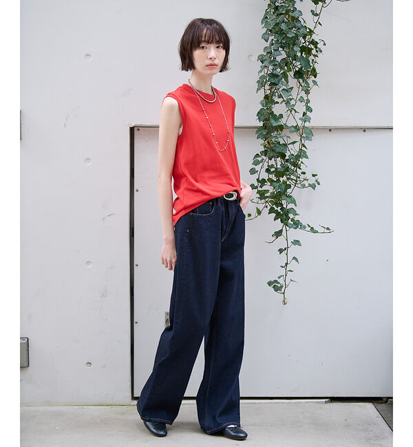 Rouge vif「【JEMORGAN/ジェーイーモーガン】カノコノースリーブカットソー/TCカノコ」|Tシャツ・カットソー|