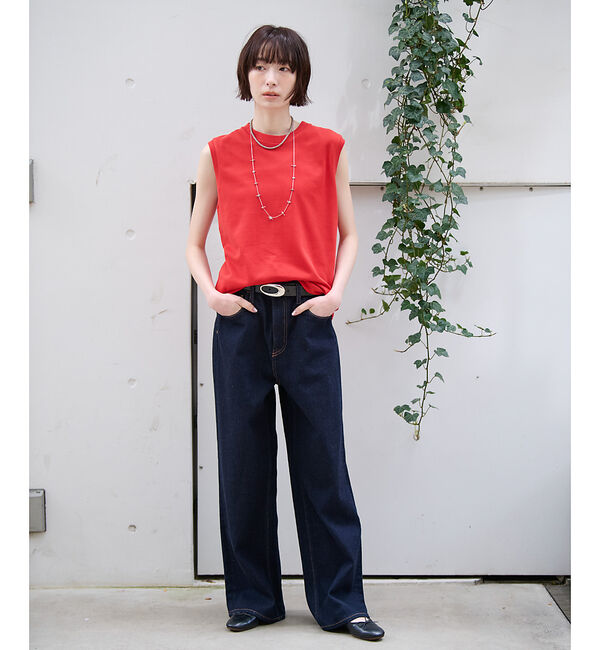 Rouge vif「【JEMORGAN/ジェーイーモーガン】カノコノースリーブカットソー/TCカノコ」|Tシャツ・カットソー|