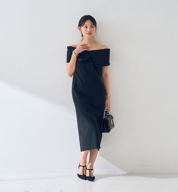 Rouge vif「【撥水】大衿トリコットワンピース」|ワンピース|