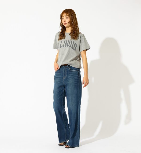 Rouge vif「【REMI RELIEF / レミレリーフ】LW加工T "ILLINOIS" /」|Tシャツ・カットソー|