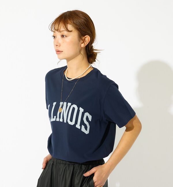 Rouge vif「【REMI RELIEF / レミレリーフ】LW加工T "ILLINOIS" /」|Tシャツ・カットソー|
