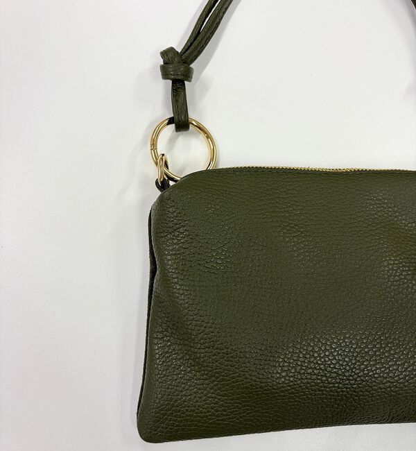 Rouge vif「【AULENTTI/オウレンティ】2wayポシェットミニバッグ/ハンドバッグ/シ」|ショルダー・メッセンジャー|