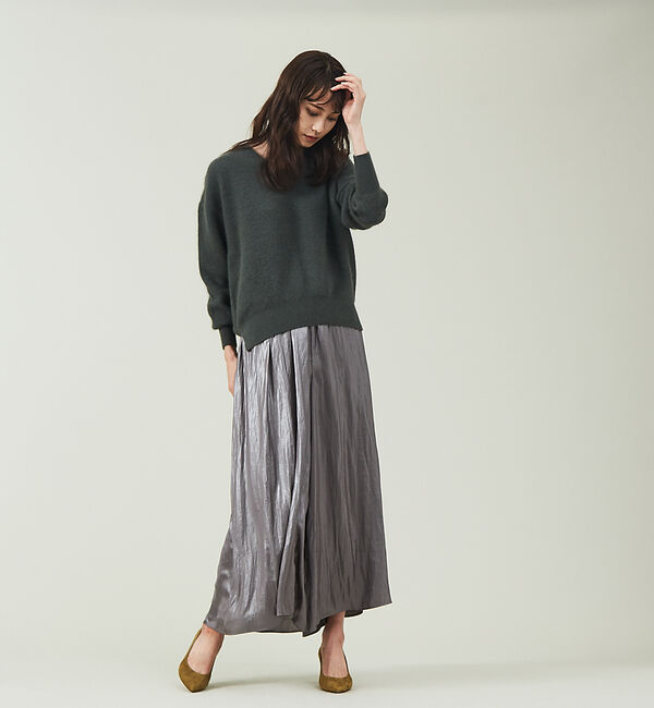 qualite「【セットアップ対応】グロッシーサテンドレープパンツ」|その他|