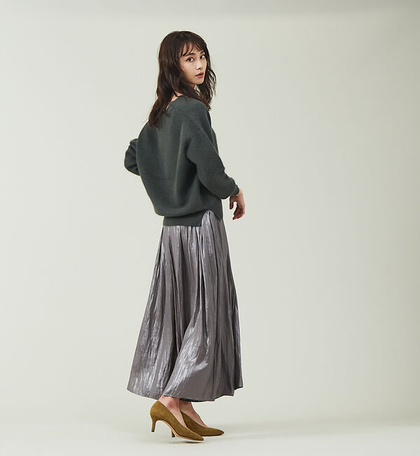 qualite「【セットアップ対応】グロッシーサテンドレープパンツ」|その他|