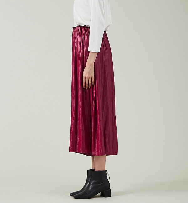 qualite「【セットアップ対応】グロッシーサテンドレープパンツ」|その他|