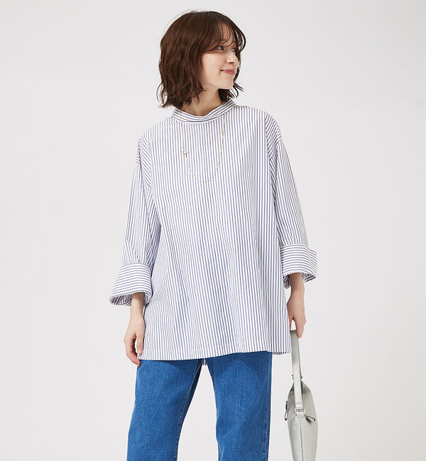 abahouse mavie「ワイドスリーブ2WAYシャツ」|シャツ・ブラウス|