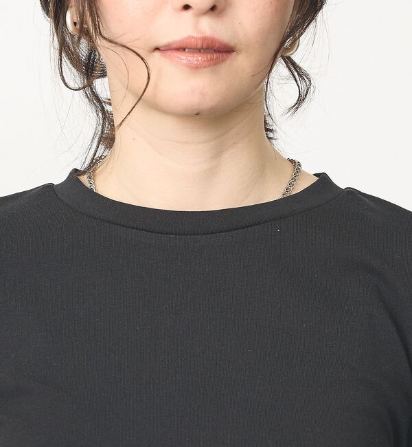 abahouse mavie「【ウエスト細見え】サイドギャザーTシャツ【予約】」|Tシャツ・カットソー|
