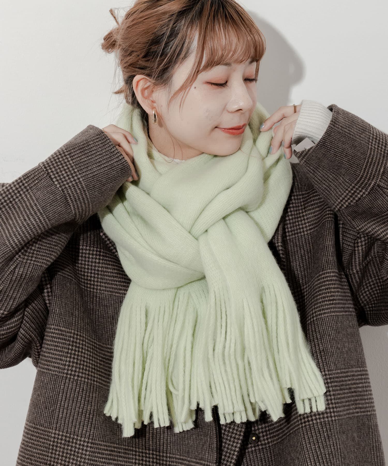 SMELLY「ソフトボリュームマフラー」|マフラー|グリーン系その他