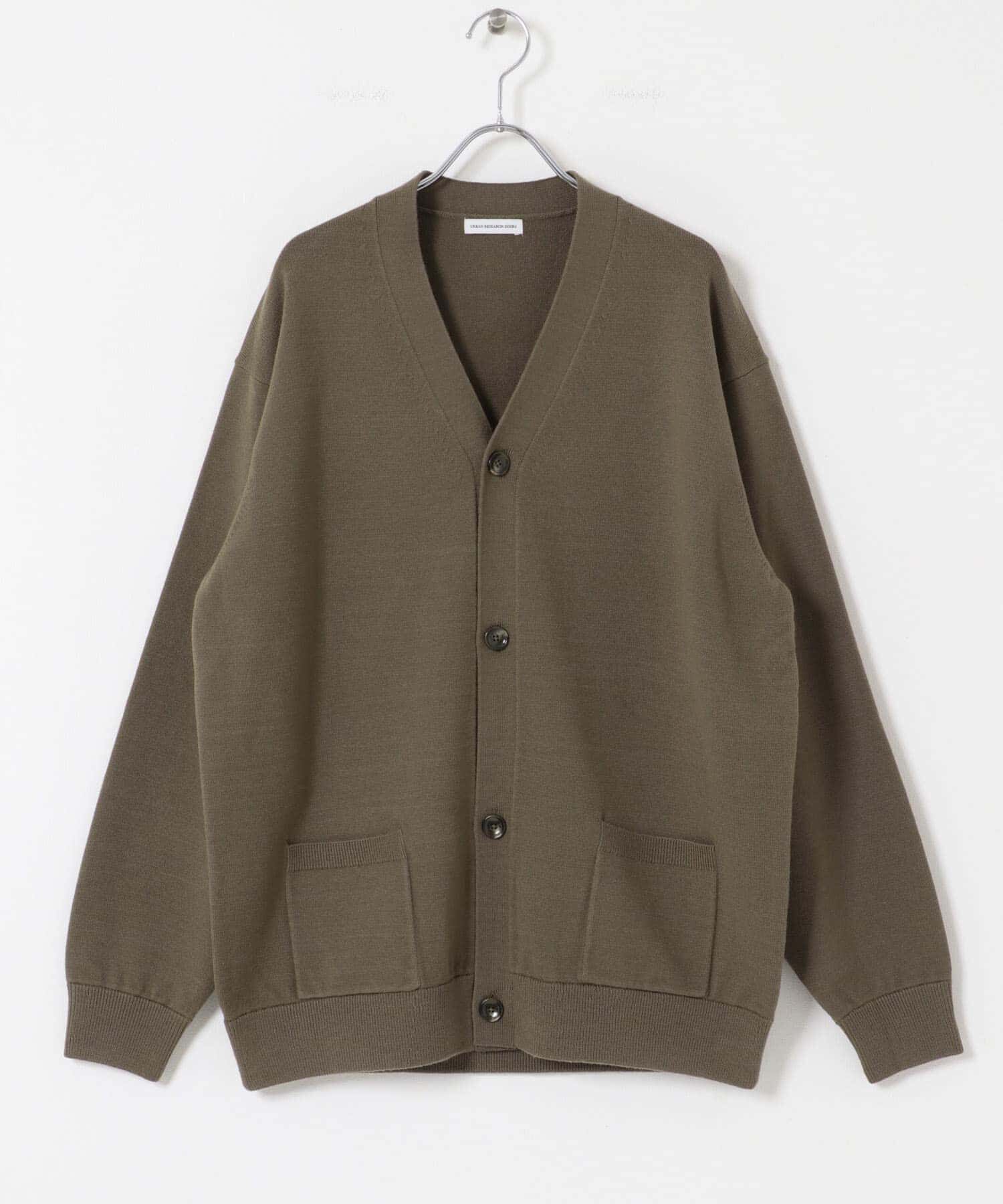 URBAN RESEARCH DOORS「『XLｻｲｽﾞ/WEB限定/仁村紗和さん着用』『UR TECH 200日ﾆｯﾄ』Vﾈｯｸｶｰ」|カーディガン|