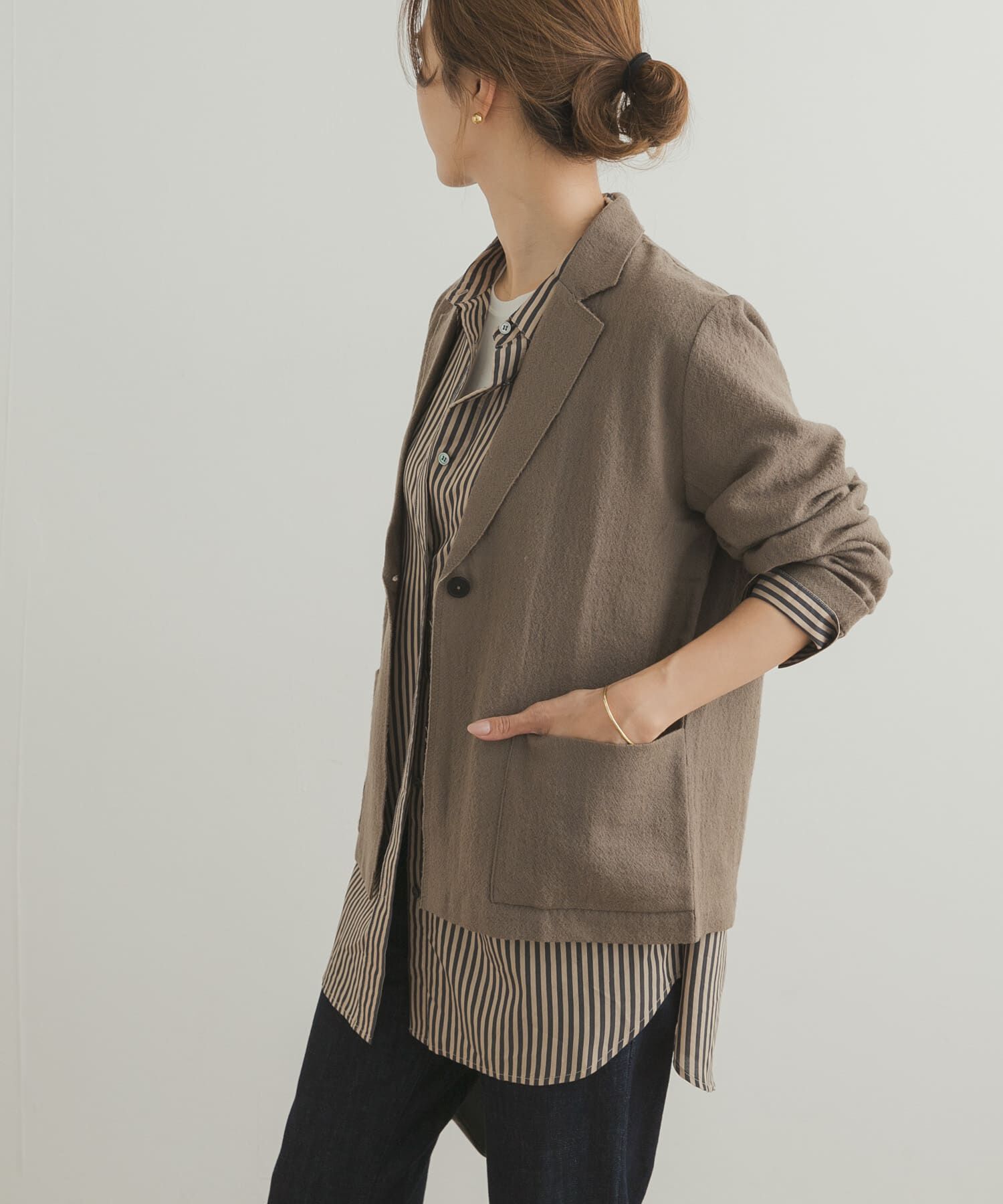 URBAN RESEARCH DOORS「ウールガーゼジャケット」|その他|