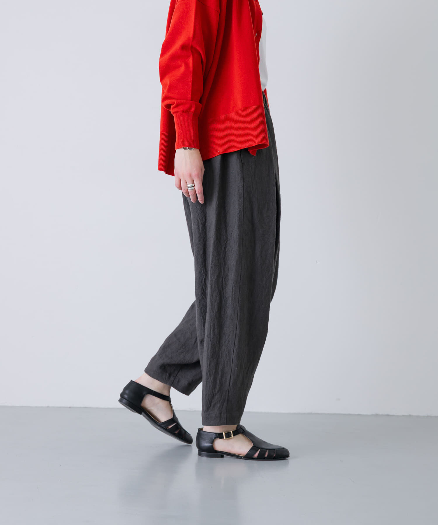 かぐれ「リネンラミールーズテーパードパンツ」|その他|