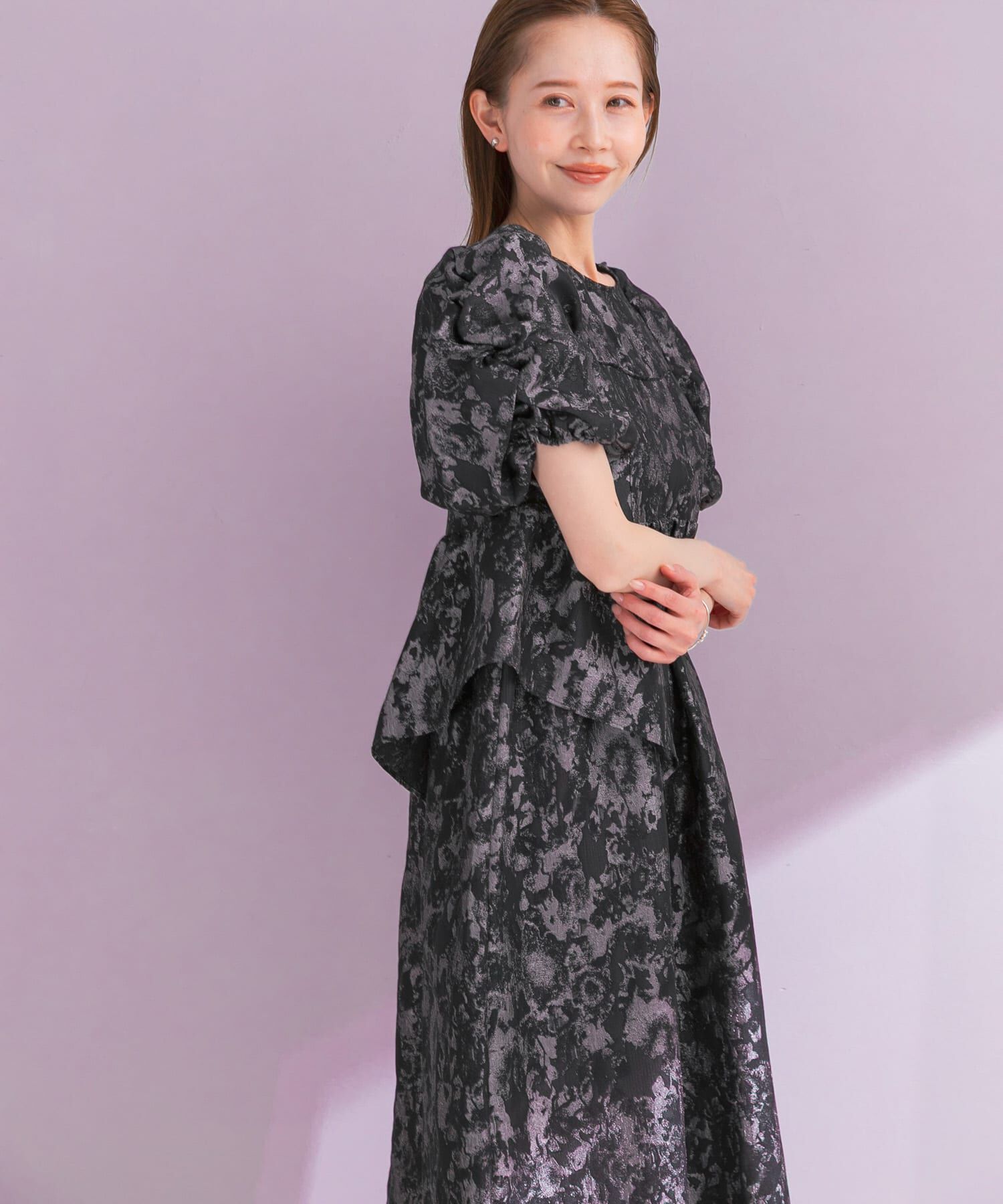 URBAN RESEARCH ROSSO「ANDRESD　JACQUARD DRESS」|ワンピース|グレー