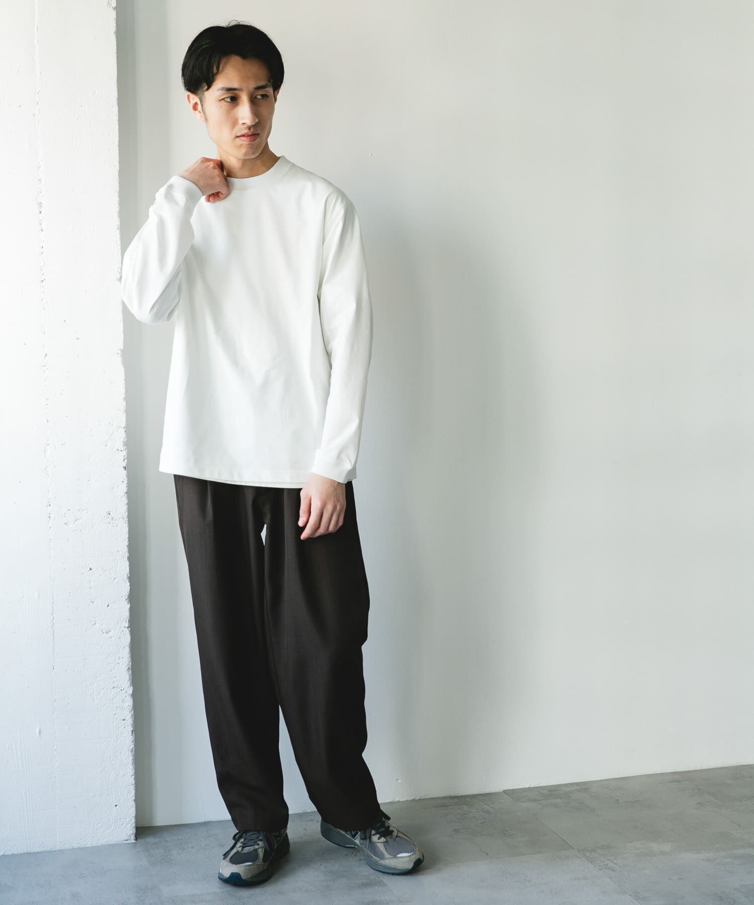 URBAN RESEARCH DOORS「『吸水速乾/接触冷感/ｲｰｼﾞｰｹｱ』ｸｲｯｸﾄﾞﾗｲ ﾛﾝｸﾞｽﾘｰ 」|Tシャツ・カットソー|