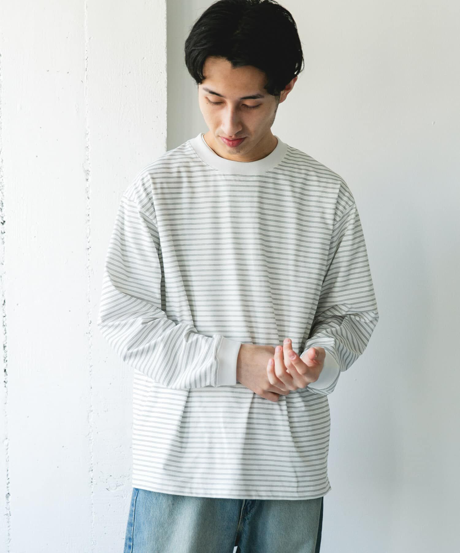 URBAN RESEARCH DOORS「『吸水速乾/接触冷感/ｲｰｼﾞｰｹｱ』ｸｲｯｸﾄﾞﾗｲ ﾛﾝｸﾞｽﾘｰ 」|Tシャツ・カットソー|