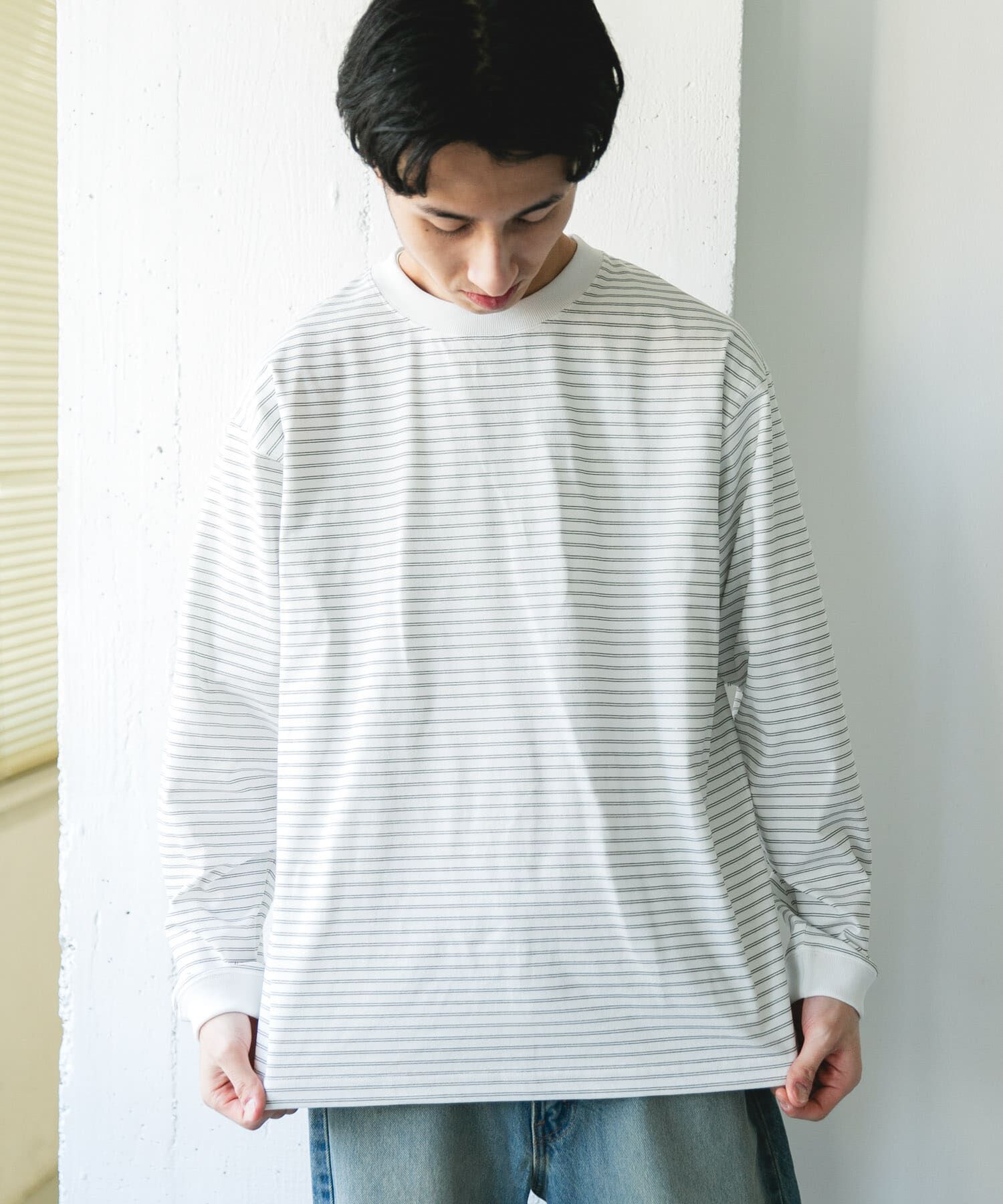 URBAN RESEARCH DOORS「『吸水速乾/接触冷感/ｲｰｼﾞｰｹｱ』ｸｲｯｸﾄﾞﾗｲ ﾛﾝｸﾞｽﾘｰ 」|Tシャツ・カットソー|