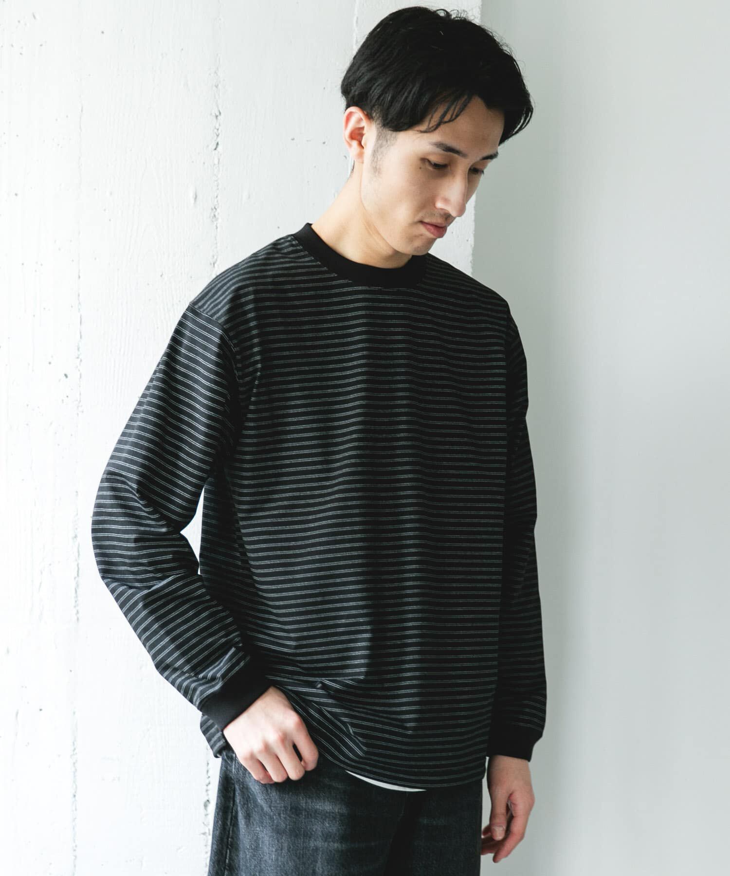 URBAN RESEARCH DOORS「『吸水速乾/接触冷感/ｲｰｼﾞｰｹｱ』ｸｲｯｸﾄﾞﾗｲ ﾛﾝｸﾞｽﾘｰ 」|Tシャツ・カットソー|