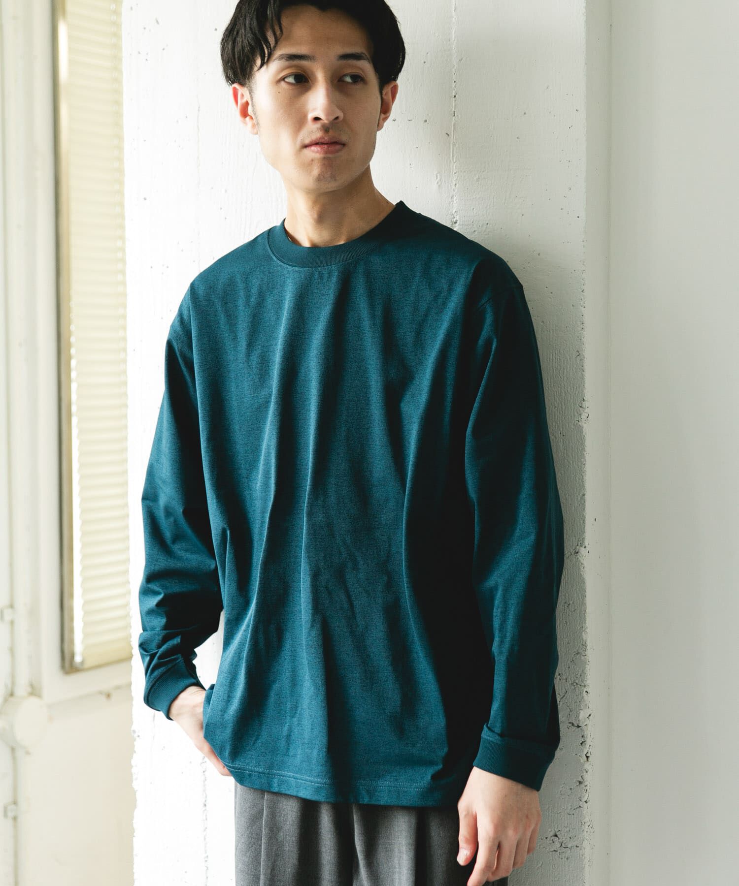 URBAN RESEARCH DOORS「『吸水速乾/接触冷感/ｲｰｼﾞｰｹｱ』ｸｲｯｸﾄﾞﾗｲ ﾛﾝｸﾞｽﾘｰ 」|Tシャツ・カットソー|