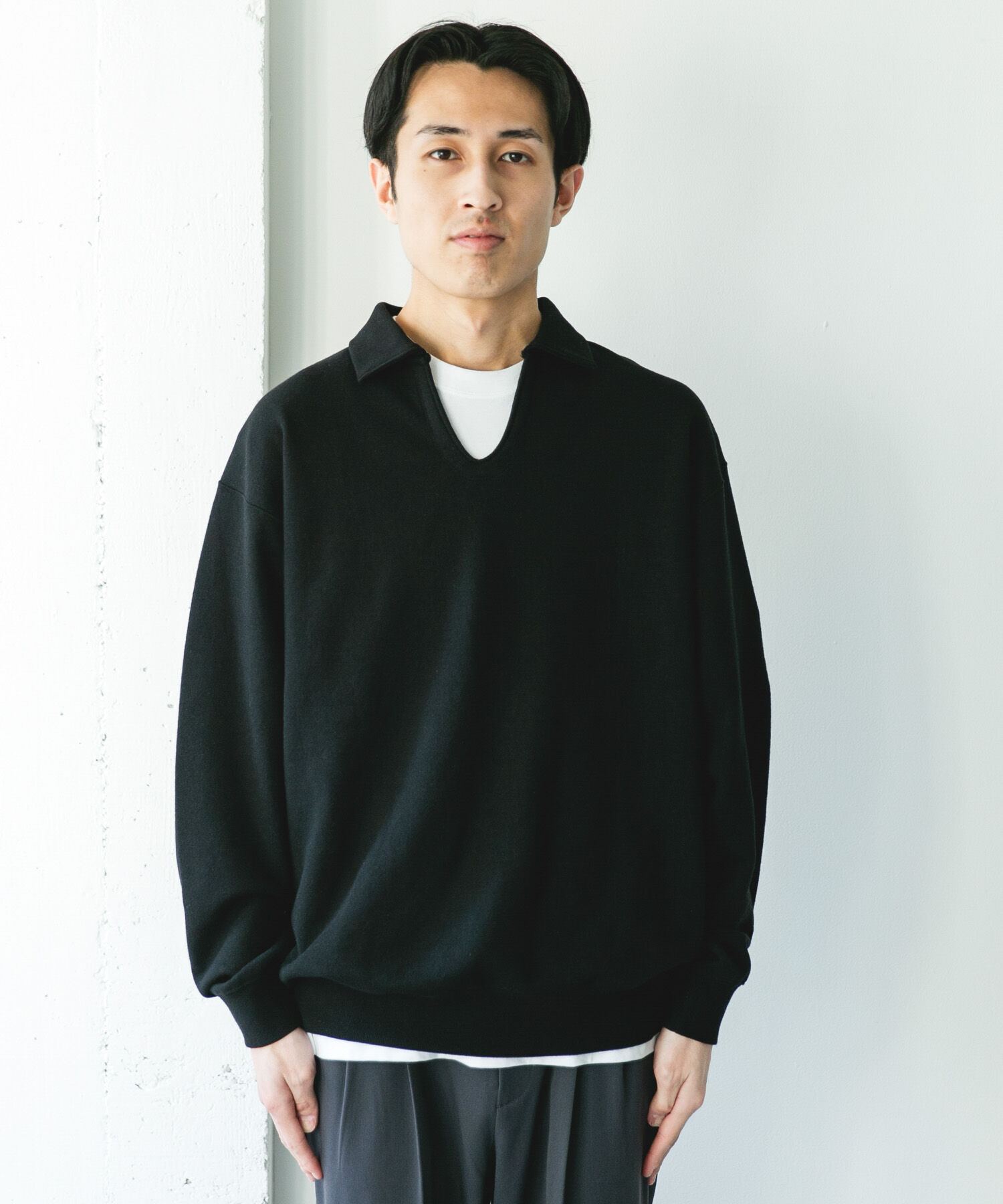 URBAN RESEARCH DOORS「TOMPKINS裏毛 スキッパースウェット」|スウェット・ジャージ|