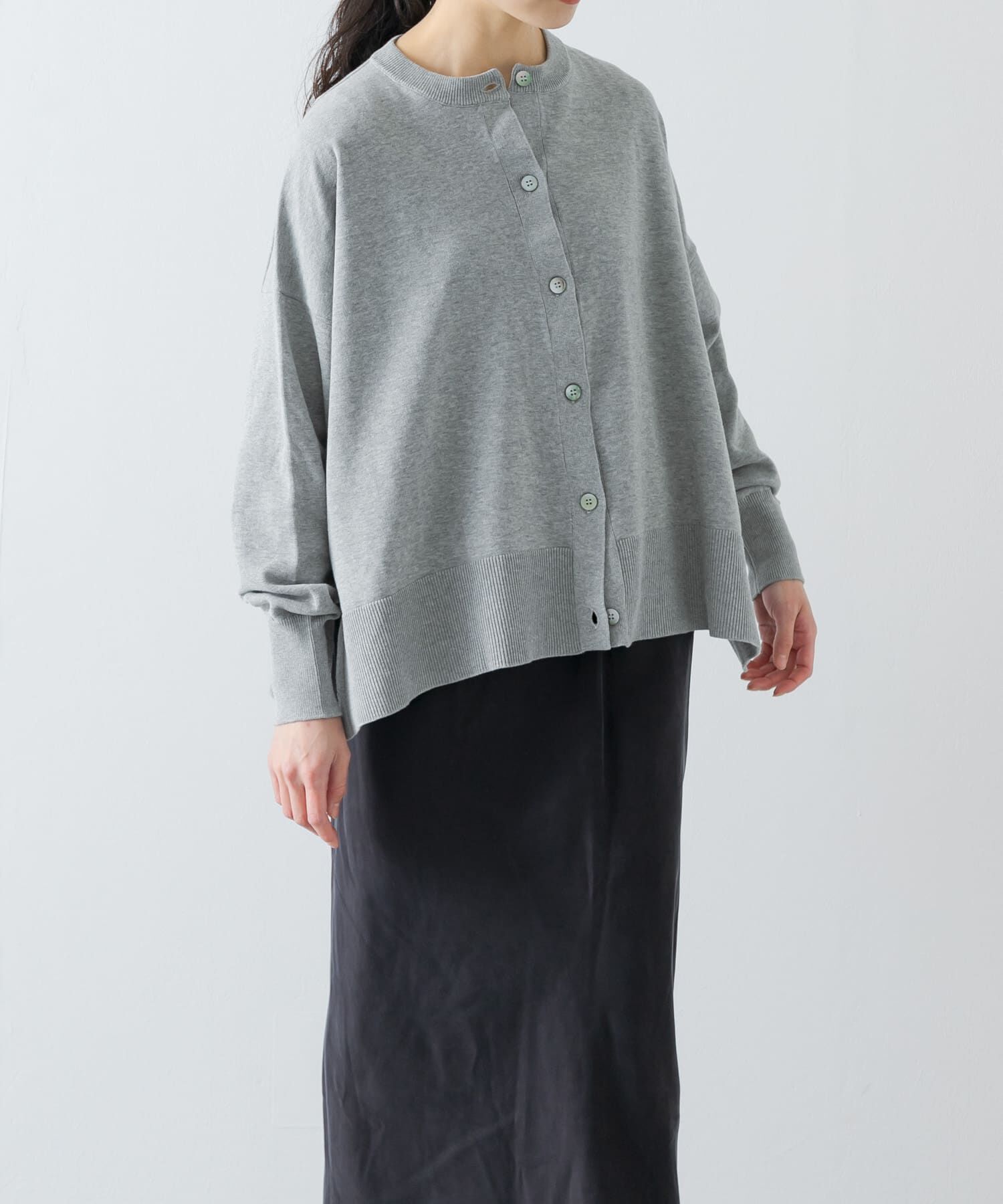 かぐれ「ハイツイストコットンワイドカーディガン」|カーディガン|