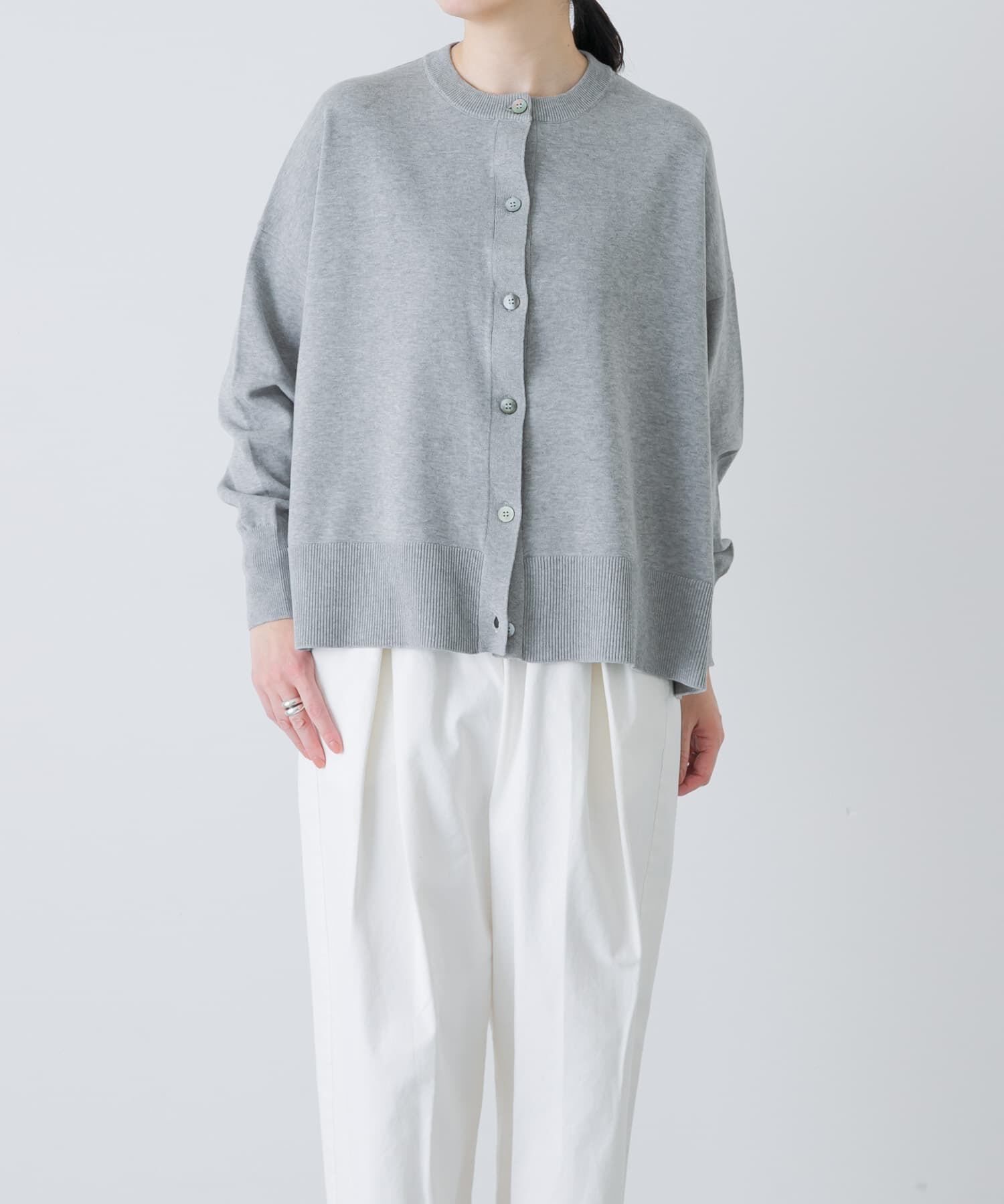 かぐれ「ハイツイストコットンワイドカーディガン」|カーディガン|
