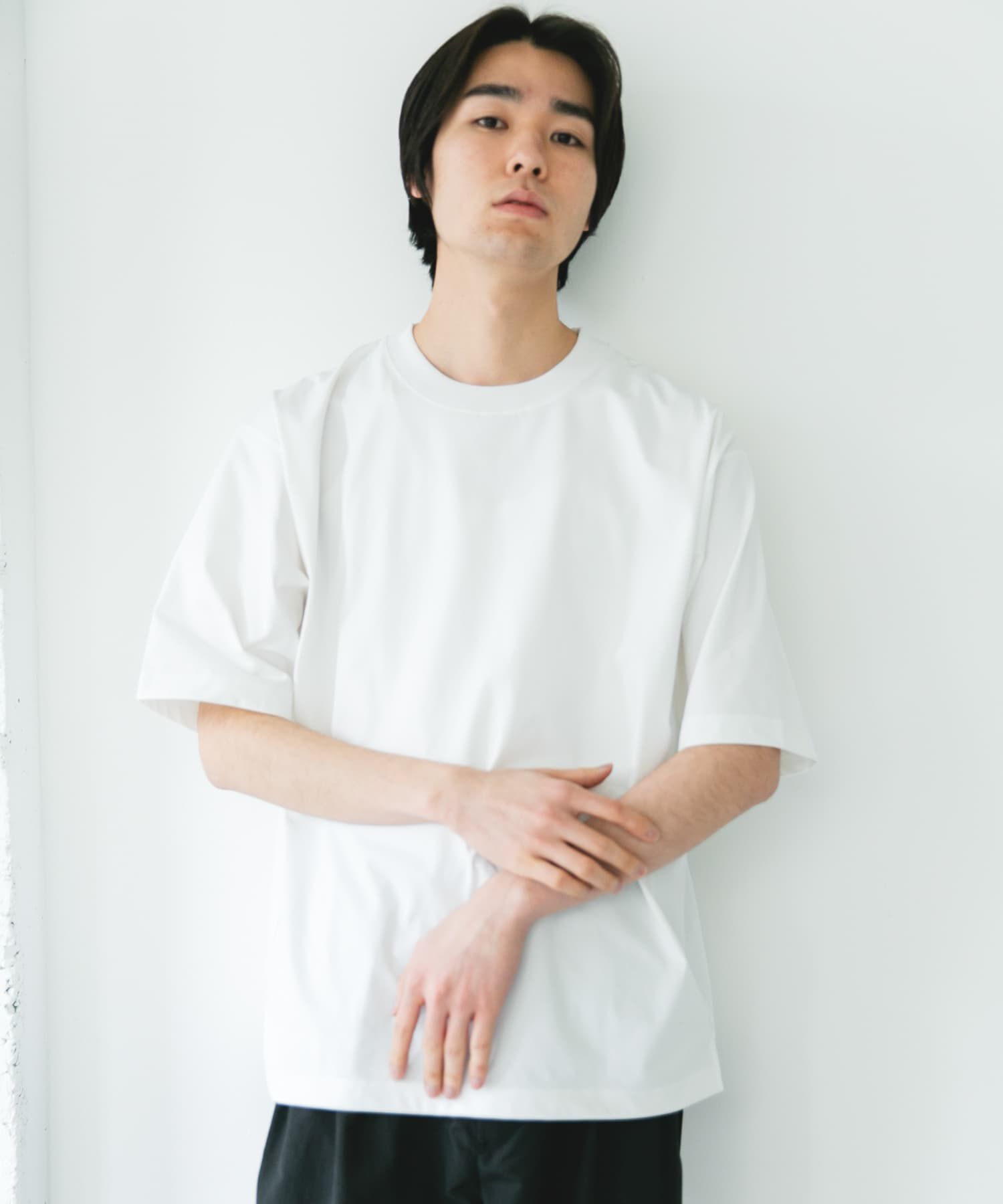 URBAN RESEARCH DOORS「『吸水速乾/接触冷感/ｲｰｼﾞｰｹｱ』ｸｲｯｸﾄﾞﾗｲ ｼｮｰﾄｽﾘｰ 」|Tシャツ・カットソー|