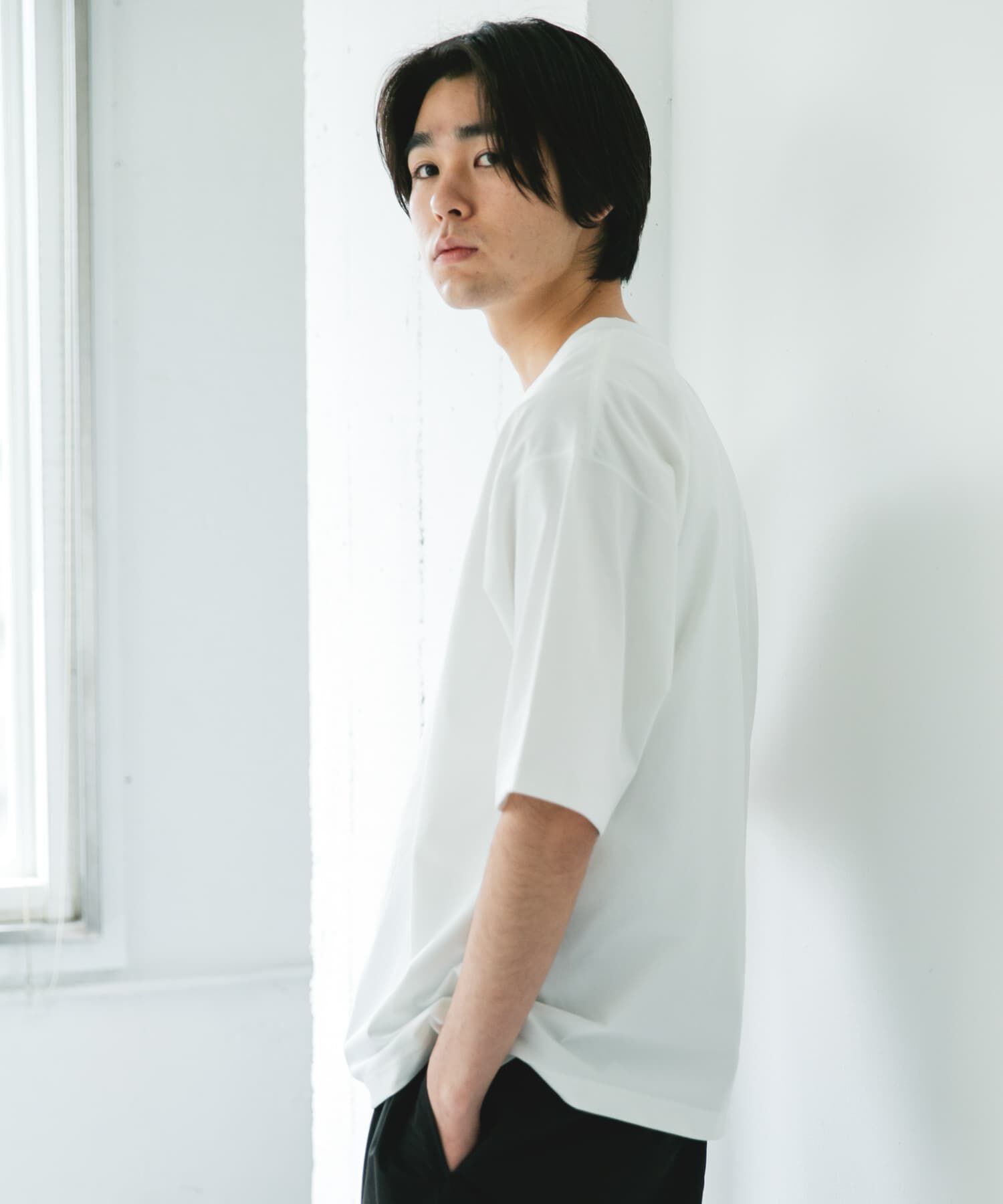 URBAN RESEARCH DOORS「『吸水速乾/接触冷感/ｲｰｼﾞｰｹｱ』ｸｲｯｸﾄﾞﾗｲ ｼｮｰﾄｽﾘｰ 」|Tシャツ・カットソー|