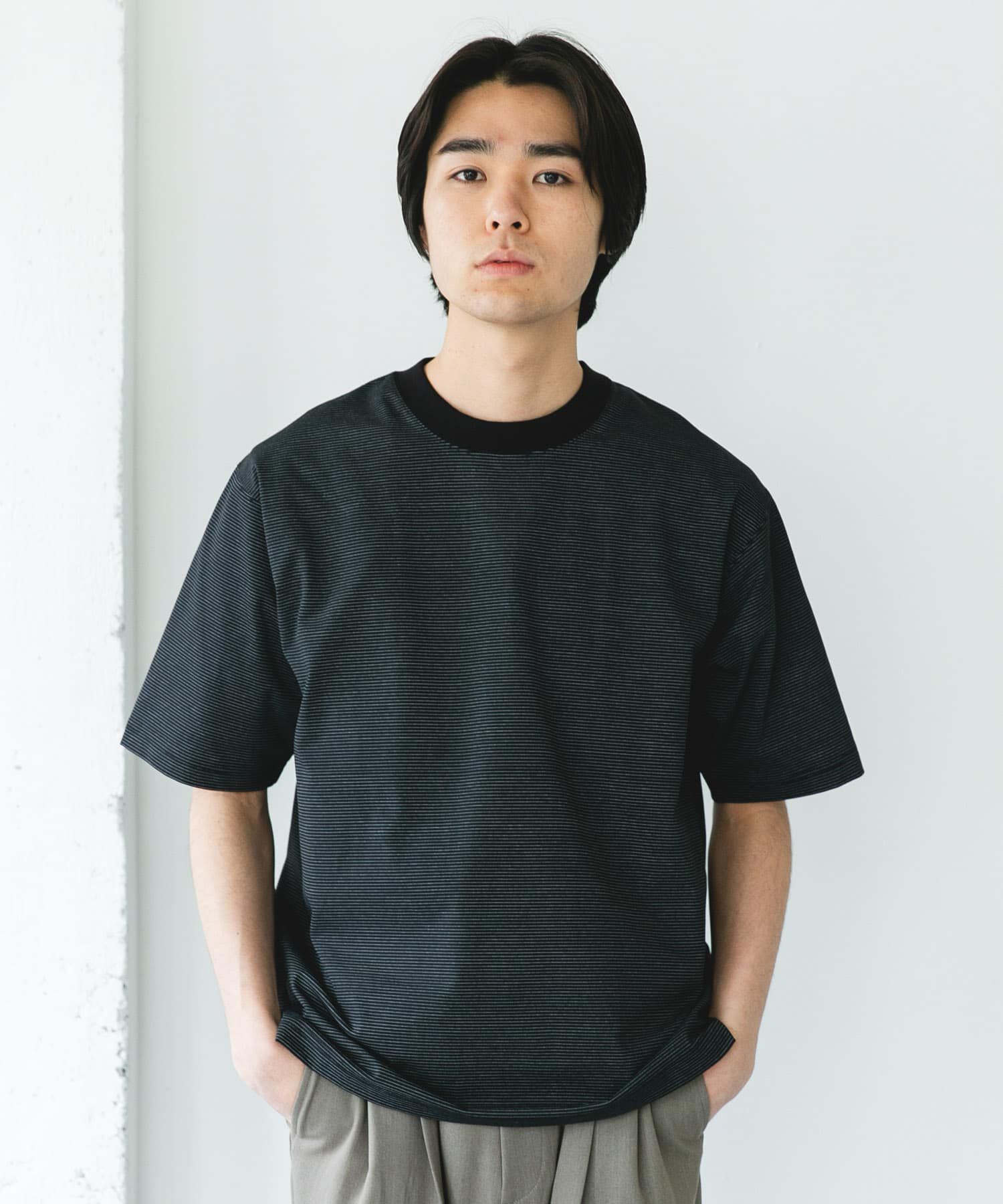 URBAN RESEARCH DOORS「『吸水速乾/接触冷感/ｲｰｼﾞｰｹｱ』ｸｲｯｸﾄﾞﾗｲ ｼｮｰﾄｽﾘｰ 」|Tシャツ・カットソー|