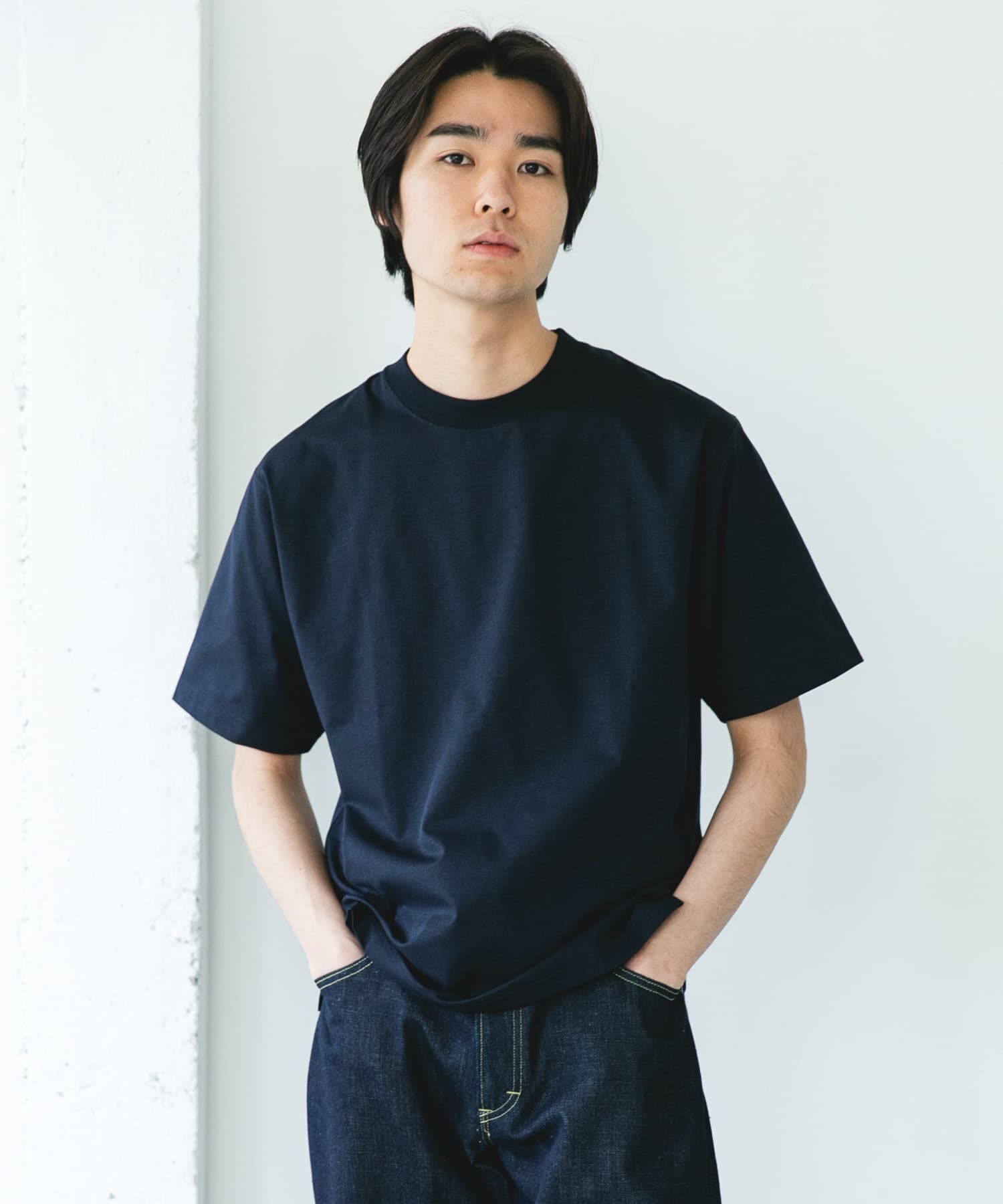 URBAN RESEARCH DOORS「『吸水速乾/接触冷感/ｲｰｼﾞｰｹｱ』ｸｲｯｸﾄﾞﾗｲ ｼｮｰﾄｽﾘｰ 」|Tシャツ・カットソー|