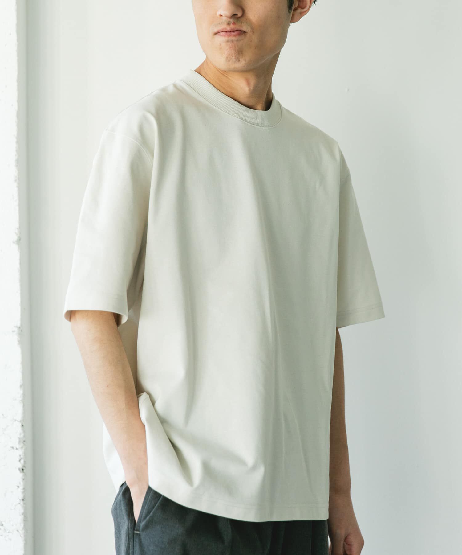 URBAN RESEARCH DOORS「DRYMIX20sプレーティングショートスリーブ Tシャツ」|Tシャツ・カットソー|アイボリー
