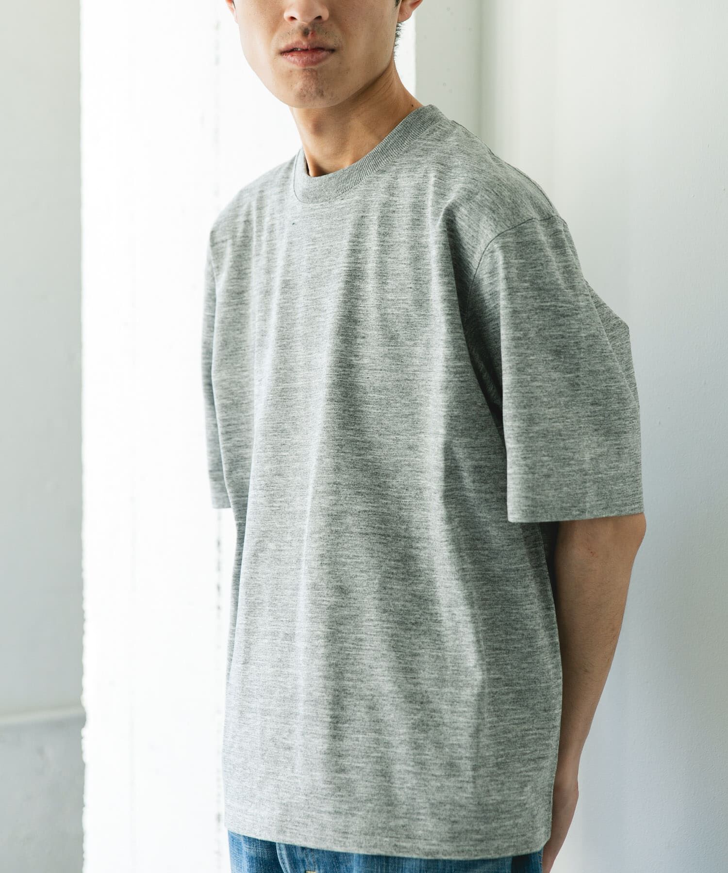 URBAN RESEARCH DOORS「DRYMIX20sプレーティングショートスリーブ Tシャツ」|Tシャツ・カットソー|