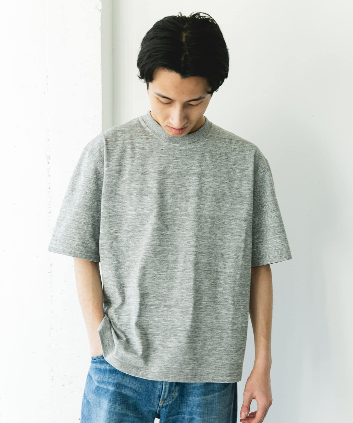 URBAN RESEARCH DOORS「DRYMIX20sプレーティングショートスリーブ Tシャツ」|Tシャツ・カットソー|