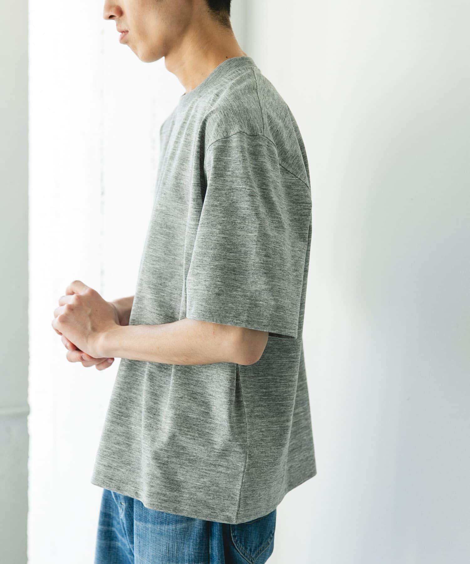 URBAN RESEARCH DOORS「DRYMIX20sプレーティングショートスリーブ Tシャツ」|Tシャツ・カットソー|