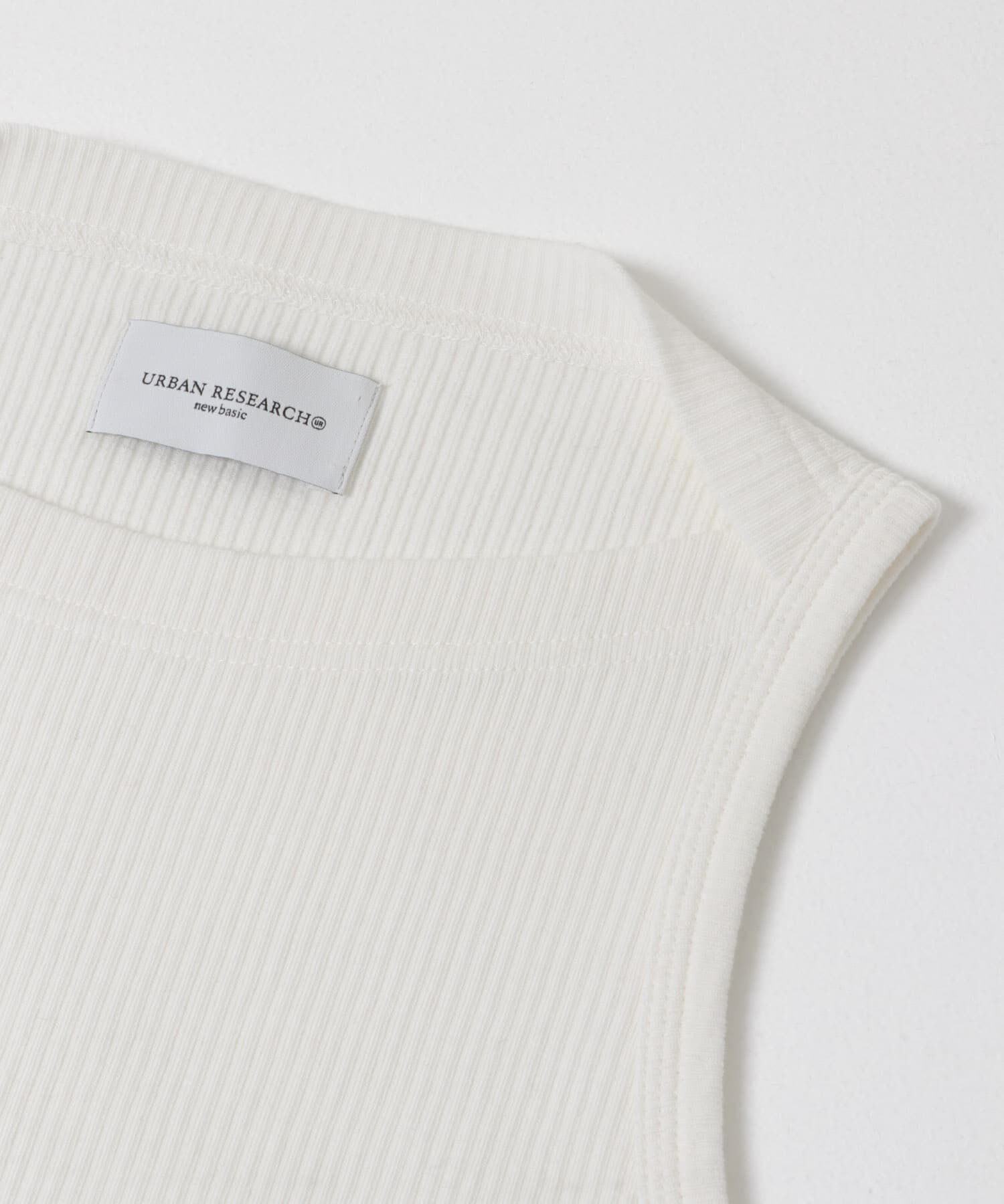 URBAN RESEARCH「new basic　SIDE SLIT RIB TOPS」|タンクトップ|