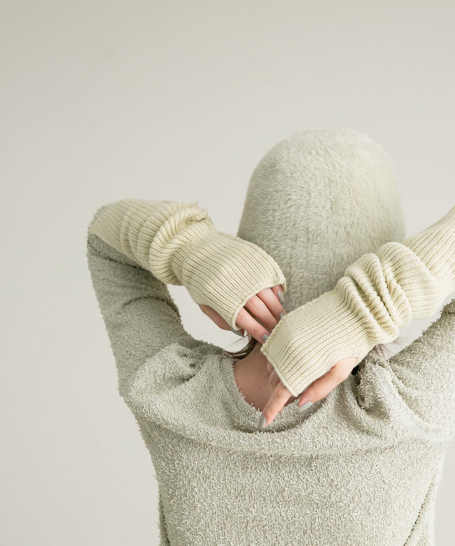  「スリットリブアームウォーマー」|手袋|