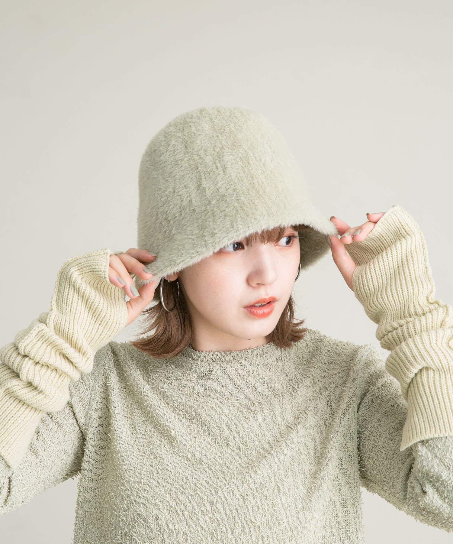  「スリットリブアームウォーマー」|手袋|