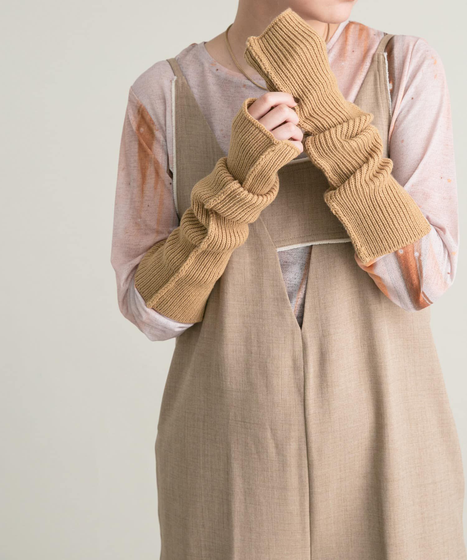  「スリットリブアームウォーマー」|手袋|