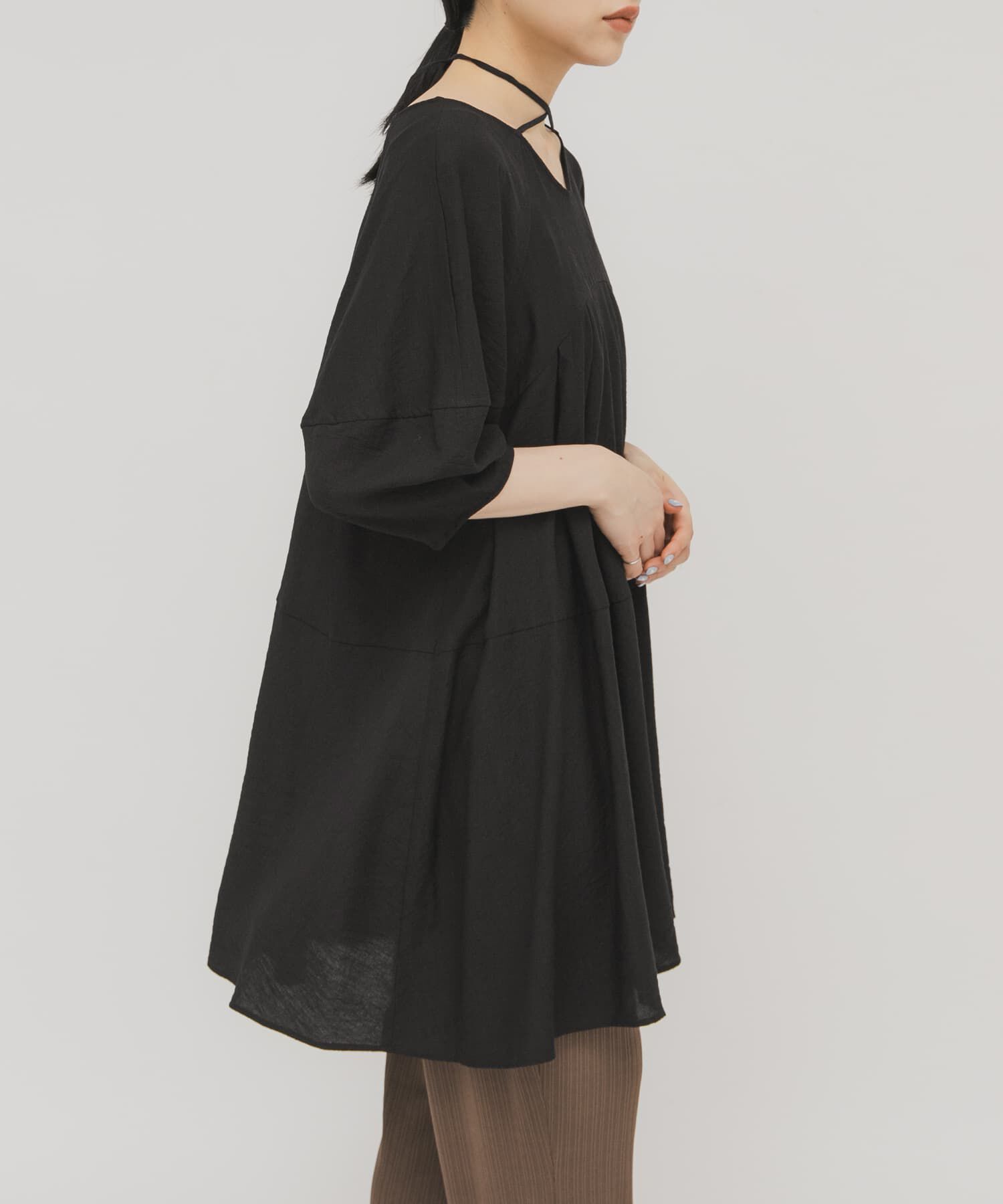  「チョーカーデザインミニワンピース」|ワンピース|